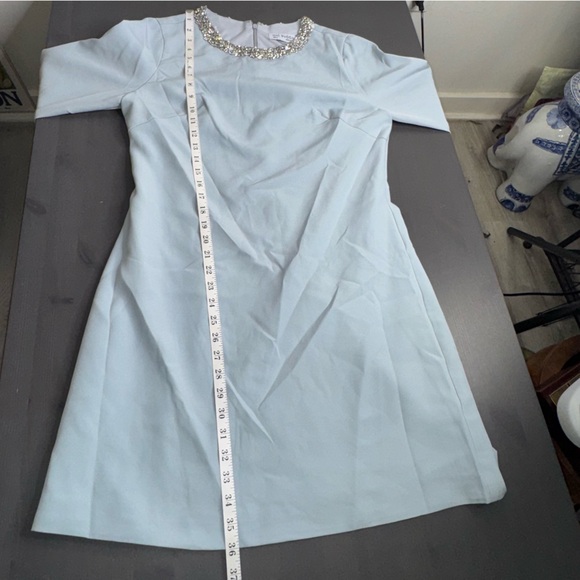 Mac Duggal Light Blue Embellished Midi Dress - Picture 10 of 10